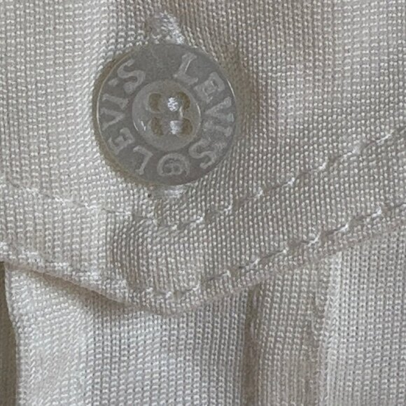 NWT Levi's Silver Tab Western Style White Cotton shirt/tee size L - Picture 8 of 10
